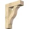 Ekena Millwork Funston Block Rough Sawn Bracket w/ Offset Brace, Douglas Fir, 8"W x 28"D x 36"H BKT0806X28X36FST05RDF - alternate 1